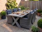 Norwich-Delano Tuinset 6 Personen - Acacia / Kobo Grey, Tuin en Terras, Tuinsets en Loungesets, Verzenden, Nieuw