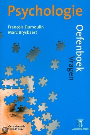 Psychologie oefenboek. Vragen. Antwoorden en samenvattingen, Verzenden, Gelezen, F. Dumoulin