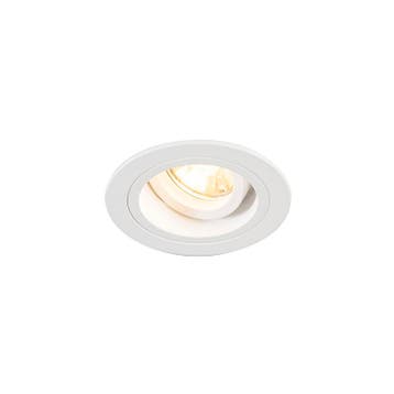 Smart inbouwspot wit rond kantelbaar incl. Wifi GU10 - Chuck, Verzenden, Nieuw