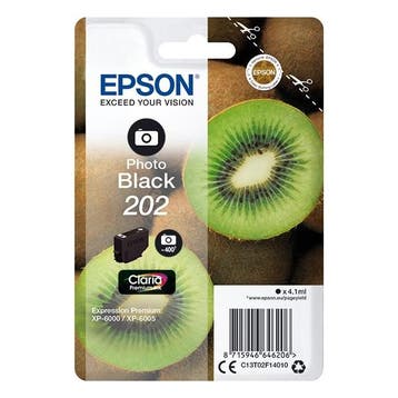 Epson 202 (T02F1) inktcartridge foto zwart (origineel), Verzenden, Nieuw, Cartridge, Epson