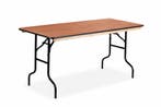 Rechthoekige klaptafel 153x76cm | houten blad, Huis en Inrichting, Tafels | Bijzettafels, Ophalen of Verzenden, Nieuw, Kunststof