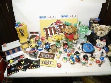 Collectie merkartikelen - Verzameling merchandise - M&Ms