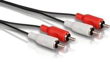 Tulp Audio Kabel 5 meter M-M - Zwart, Computers en Software, Ophalen of Verzenden, Nieuw