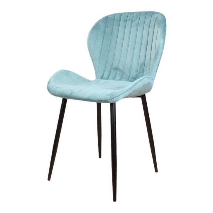 DS4U - Giulia eetkamerstoel - Set van 6 - Petrolblauw -, Huis en Inrichting, Stoelen, Nieuw, Ophalen of Verzenden