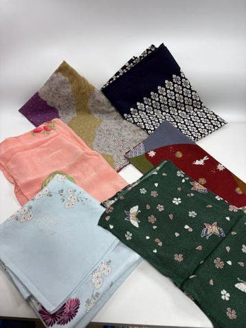 Textiel (6) - 70 cm - 70 cm - Lot 6 Japanse Furoshiki