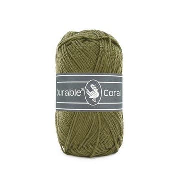 Durable Coral 2168 Khaki - Haakgaren / Breigaren, Ophalen of Verzenden, Nieuw, Breien of Haken, Wol of Garen