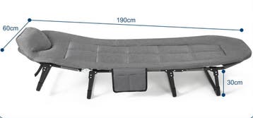 Opklapbaar campingbed met kussen draagbaar slaapbed, Verzenden, Nieuw