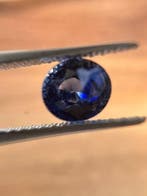 1 pcs Blauw Saffier - 1.18 ct - Antwerp Laboratory for, Sieraden, Tassen en Uiterlijk, Edelstenen, Nieuw