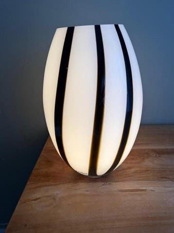 Yvolux swirl lamp - Tafellamp - Glas - Prachtig italiaans