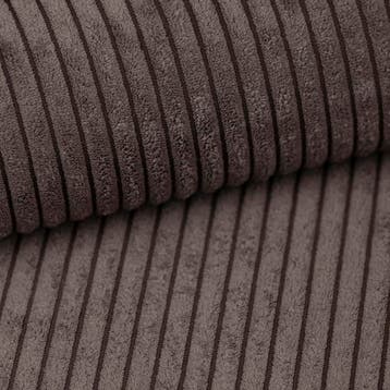 Hoekbank Ribstof Karlo Taupe | Universeel | €449,-, Huis en Inrichting, Banken | Bankstellen, Hout, Hoekbank, 200 tot 250 cm, 100 tot 125 cm