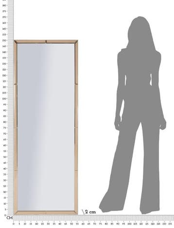 WANDSPIEGEL BERLIN ROZE CM 55X2X150 ( BINNENSPIEGEL AFMETING, Ophalen of Verzenden, Nieuw