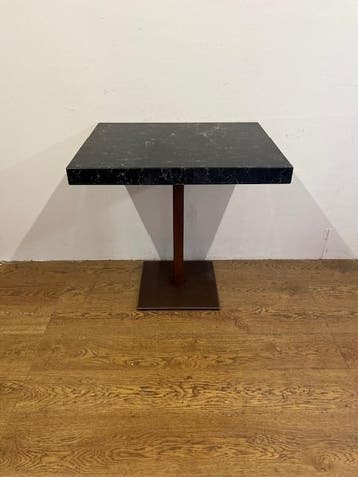 Gebruikte Horecatafel (75x60cm) - T1563 Vintage/Café, Huis en Inrichting, Ophalen, Nieuw