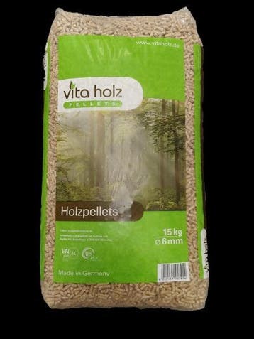 Vita Holz pellets, premium houtpellets voor pelletkachel, Minder dan 3 m³, Ophalen, Overige houtsoorten