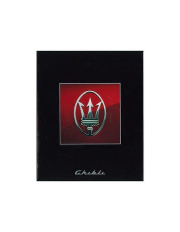 1994 MASERATI GHIBLI BROCHURE, Nieuw, Author