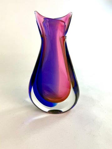 Oball - Vaas - Sommerso - Muranoglas - Rubino