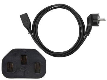 Netsnoer Schuko Haaks 1 Meter - IEC320 C13, Ophalen of Verzenden, Nieuw