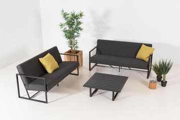 Flow. Lush sofa set sooty |, Ophalen of Verzenden, Nieuw