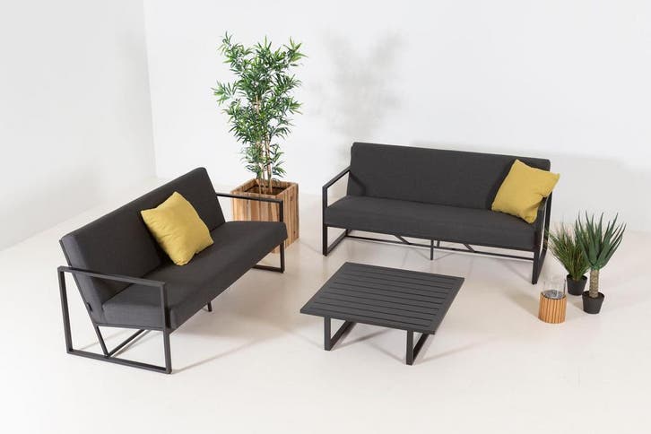 Flow. Lush sofa set sooty |, Tuin en Terras, Tuinsets en Loungesets, Ophalen of Verzenden