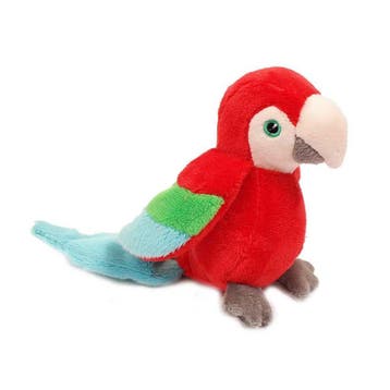 Papegaai knuffel - pluche - rood - 12 cm - dierenknuffel, Kinderen en Baby's, Verzenden, Nieuw