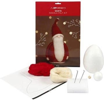 DIYkit Pakket Hobbyset Kerstman Santa 20 cm zelf maken, Ophalen of Verzenden, Nieuw