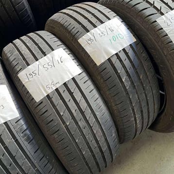 2 x Kingboss 195-55-16 Zomerbanden 5,5mm, Auto-onderdelen, Gebruikt, 16 inch, Ophalen of Verzenden, Band(en)
