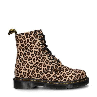 Dr. Martens 1460 Pascal Leopard veterboots voor dames, Kleding | Dames, Schoenen, Lage of Enkellaarzen, Bruin, Nieuw, Verzenden
