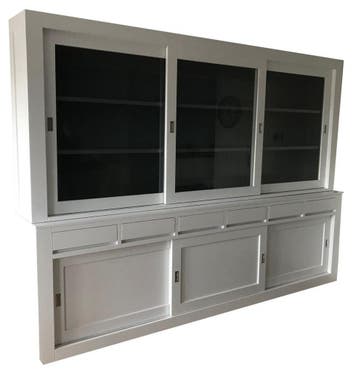 Buffetkast wit - grijs Enschede 300cm, Ophalen of Verzenden, Nieuw