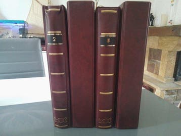 Frankrijk 1940/1990 - Prachtige partij albums met lege, Postzegels en Munten, Gestempeld
