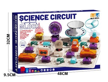 BLD Wetenschap & Spel Elektro Experimenteerset 68 delig v..., Verzenden, Nieuw