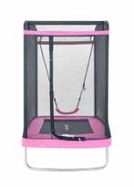 Kindertrampoline 126x193cm | Roze | Nieuw | Beperkte Voor..., Kinderen en Baby's, Speelgoed | Buiten | Trampolines, Ophalen of Verzenden
