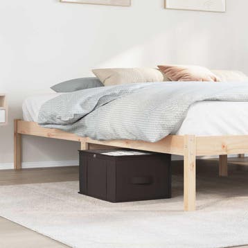 vidaXL Opbergdoos met transparant bovenraam Antracietkleurig, Verzenden, Nieuw