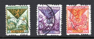 Nederland 1925 - Kind roltanding - gratis verzending, Gestempeld