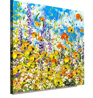 Patrizia Schüller - Leuchtende Sommerwiese mit gelben, lila