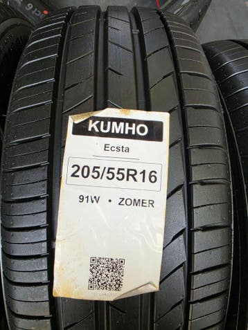 205/55r16 91W  7mm .Kumho Demo Banden Dot25!, Ophalen, 16 inch, Nieuw, 205 mm