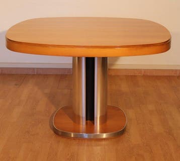 Uitschuifbare tafel - Hout, Staal