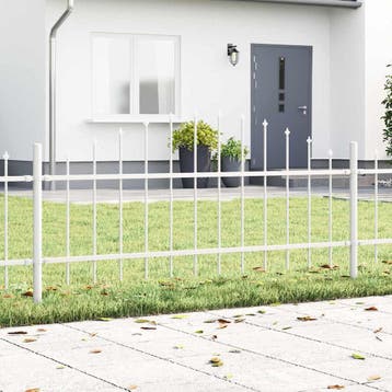 vidaXL Tuinhek WOERDEN 2 st 170 x 115 cm Gepoedercoat staal, Verzenden, Nieuw, IJzer