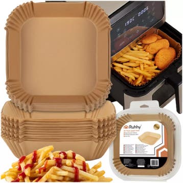 Ruhhy Airfryer papieren inserts 100 stuks 16 x 16 cm, Ophalen of Verzenden, Nieuw