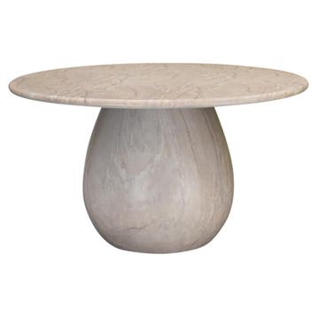 Dante dining tafel 140 cm rond polystone marmerlook, Ophalen of Verzenden, Nieuw
