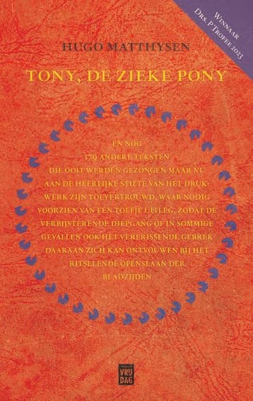 Tony, De Zieke Pony | Hugo Matthysen | Nieuw, Ophalen of Verzenden, Nieuw, Hugo Matthysen