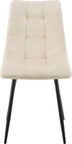 2dekans | Stalen Eetkamerstoelen Blanca - Set van 2 - Beige, Ophalen of Verzenden, Zo goed als nieuw