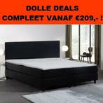 Boxspring Bravo 80 x 210 Compleet voor €262,90 Wees Snel!, Eenpersoons, 210 cm, 80 cm, Grijs