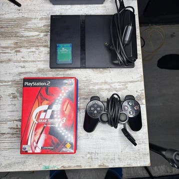 Sony - Playstation 2 (PS2) - Slim with 3 games -, Spelcomputers en Games, Nieuw