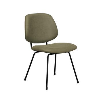 Stoel Bello | Moss | Micro Suede | Zwart Metalen Frame | 2, Verzenden, Nieuw in verpakking