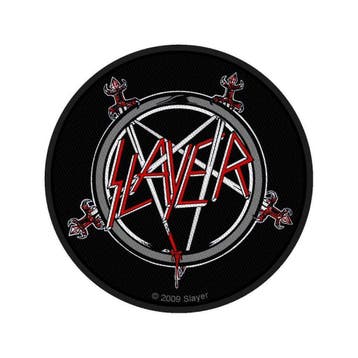Slayer Pentagram patch officiële merchandise, Ophalen of Verzenden, Nieuw, Kleding