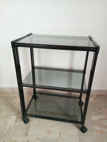 Serveerwagen - Tubulair messing serveerwagen/roltafel met