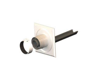 Burgerhout Miniflex Schachtaansl 90°+ Steun 60/100, Doe-het-zelf en Verbouw, Verwarming en Radiatoren, Verzenden, Nieuw