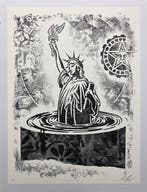 Shepard Fairey (OBEY) (1970) - Sinking Liberty - Stencil