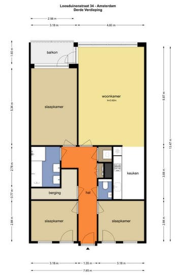 Te huur: Appartement Loosduinenstraat in Amsterdam, Noord-Holland, Appartement, Amsterdam