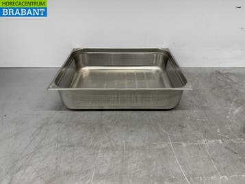 RVS Blanco 2/1 GN - Gastronorm Bak Geperforeerd 150 mm, Ophalen of Verzenden, Nieuw zonder verpakking
