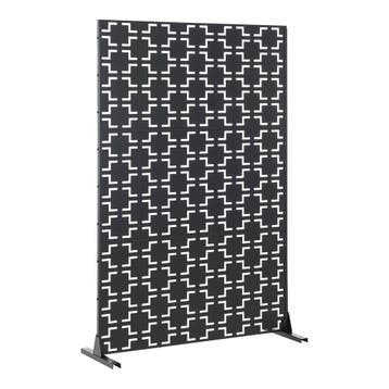 Kamerscherm Basciano tuinscherm 180x120x40 cm zwart casa.pro, Tuin en Terras, Verzenden, Nieuw